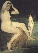 Edouard Manet Baigneuses en Seine (mk40) oil painting on canvas